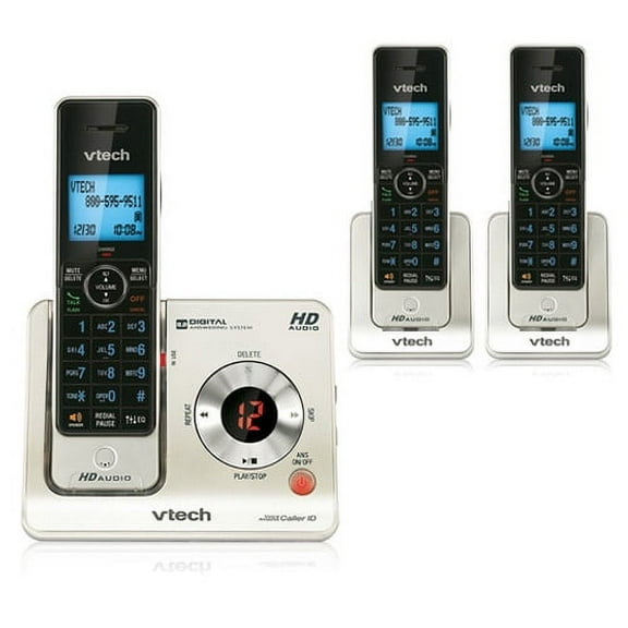 VTech LS6425-3 Three Handset Cordless Answering System with HD Audio & Expandable Up To 12 Handsets
