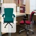 thumbnail image 5 of Office Chair Covers, 38-55cm Stretchable Computer Chair Slipcover, Forest Green, 5 of 7