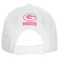 thumbnail image 3 of Girls Youth Green Bay Packers All White Structured Adjustable-Hat, 3 of 3