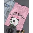 thumbnail image 3 of I Just Really Like Pandas T-Shirt Women -Smartprints Designs, Female XX-Large, 3 of 4