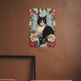 thumbnail image 6 of Farmhouse Floral Tuxedo Cat Tin Sign – Country Style Pet Decor for Entryways, Kitchens, Garden Sheds – Housewarming Gift for Animal Lovers 8x12 inch, 6 of 8