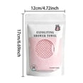 thumbnail image 3 of Exfoliating Shower Towel Scrub For Smooth Glowing Body Buffing Polish Cleansing Cloth, 3 of 7