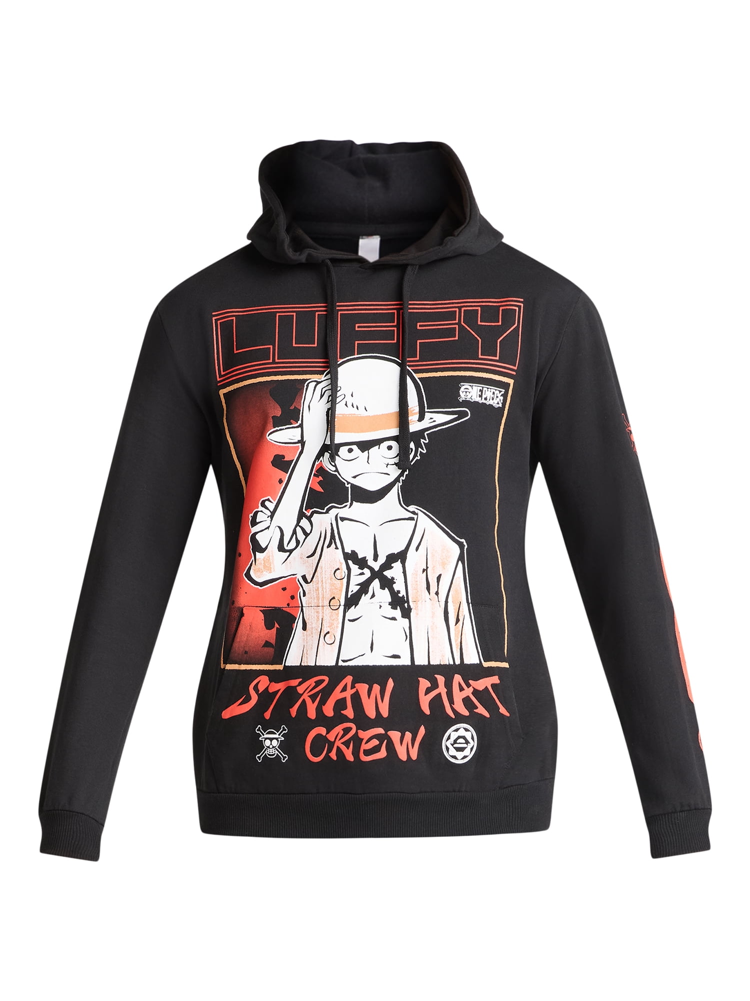 One Piece Men's & Big Men's Oversize Print Graphic Hooded Sweatshirt, Sizes S-3XL