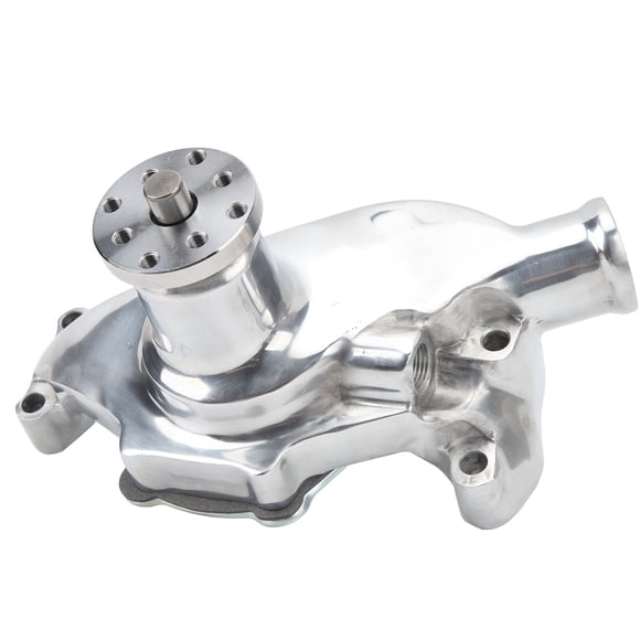 Aramox High Volume SWP Fit for V8 283 327 350 1955 to 1985, High Volume Short Water Pump Aluminum Large Water