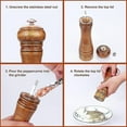 thumbnail image 4 of Wood Pepper Grinder Pepper Mill,adjustable Coarseness Wooden Peppermill, Ceramic Grinding Mechanism Salt Mill,8424, 4 of 4