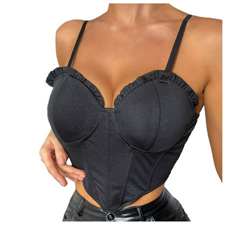 

Women Lingerie Corset Lace Floral Bralette Bralet Bra Tank Cami Crop Underwear