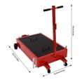 thumbnail image 3 of TFCFL Low Profile Oil Drain Pan 20 Gallon Oil Change Pan Cart with Manual Rotary Pump and Universal Wheels, 3 of 12