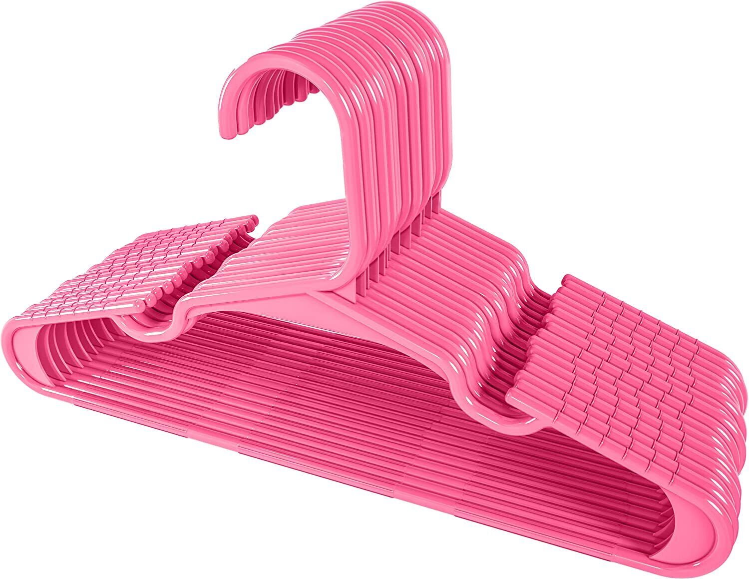 Kids Hangers 11. 5 Inch Plastic Baby Hangers for Closet