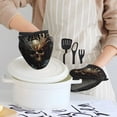 thumbnail image 6 of Pofeuu Vintage Ornate Skull Print Thickened Mini Silicone Oven Mitts Heat Resistant, Rubber Oven Mitt Gloves, Finger Pinch Grips, Pot Holder, Silicone Potholder, 6 of 7