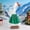 Green -1, variant on 23-Inch Cement Goose Outdoor Garden & Patio Goose Statue Clothing, Festival Costumes, Cute Spring Fresh Pastoral Style