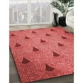 thumbnail image 3 of Ahgly Company Machine Washable Indoor Square Transitional Red Area Rugs, 6' Square, 3 of 7