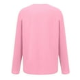 thumbnail image 4 of ZHOGXU Women's Casual Pullover Round Neck Long Sleeve Letter Print Comfortable Stylish Loose Sweatshirt For Everyday Wear,Pink,Xxxxl, 4 of 5