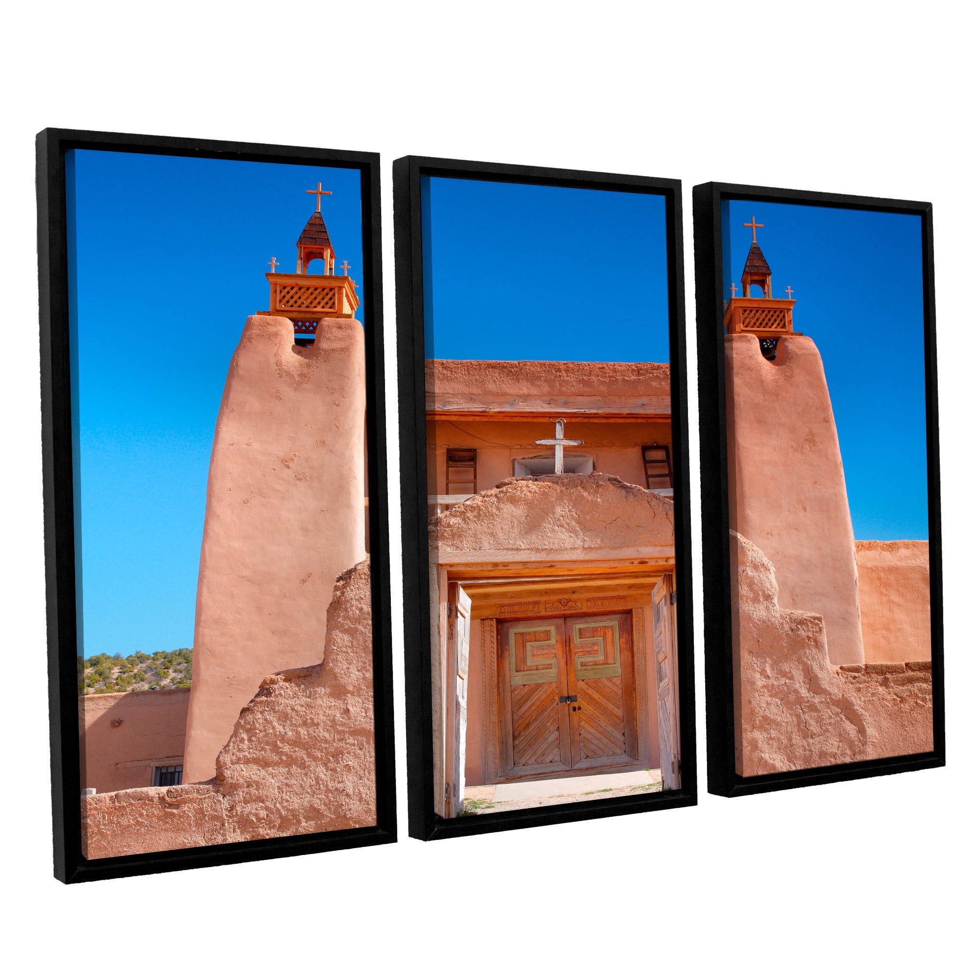 ArtWall Steve Ainsworth "Gate To San Jose De Garci" 3-Piece Floater-framed Canvas Set