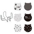 thumbnail image 1 of Juego de 6 posavasos, protectores de escritorio, para colocar tazas y tazas, con portavasos, posavasos redondos de piedra cerámica, con base de corcho., 1 of 5