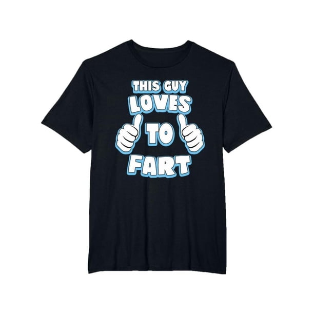 Cotton Short Sleeve T-Shirt This Guy Loves To Fart Mens Funny T-Shirt, Humour Joke Gift Graphic tees Top Casual