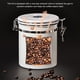 thumbnail image 5 of Billuyoard Contenedor de granos de café al vacío de acero inoxidable con rastreador de fecha, cuchara, bote de azúcar, tarro de caramelo Juegos de servir café y té Cuchara Blanca/Acero 1200ML, 5 of 6