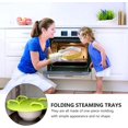 thumbnail image 3 of 2pcs Microwave Steamer Rack Plastic Microwave Plate Stacker Round Plastic Baking Oven Tray Grill Rack for Bacon Frozen Snacks Cooking Supplies Green, 3 of 8