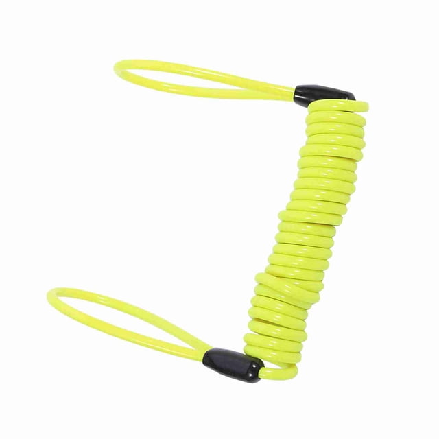 Motorcycle Bike Alarm Disc Lock Antitheft Security Reminder Coil Cable Lightweight Multi Functional Steel Plastic Spring Coil for Secure Motorbike Scooters