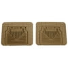 Husky by RealTruck Heavy Duty Floor Mats 2nd Or 3rd Seat Floor Mats Tan Compatible with 2002-2006 SUVs/Trucks; See Application Guide for Additional Fitments