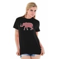 thumbnail image 5 of Alabama AL Elephant Chevron Print Women's Graphic T Shirt Tees Brisco Brands S, 5 of 5
