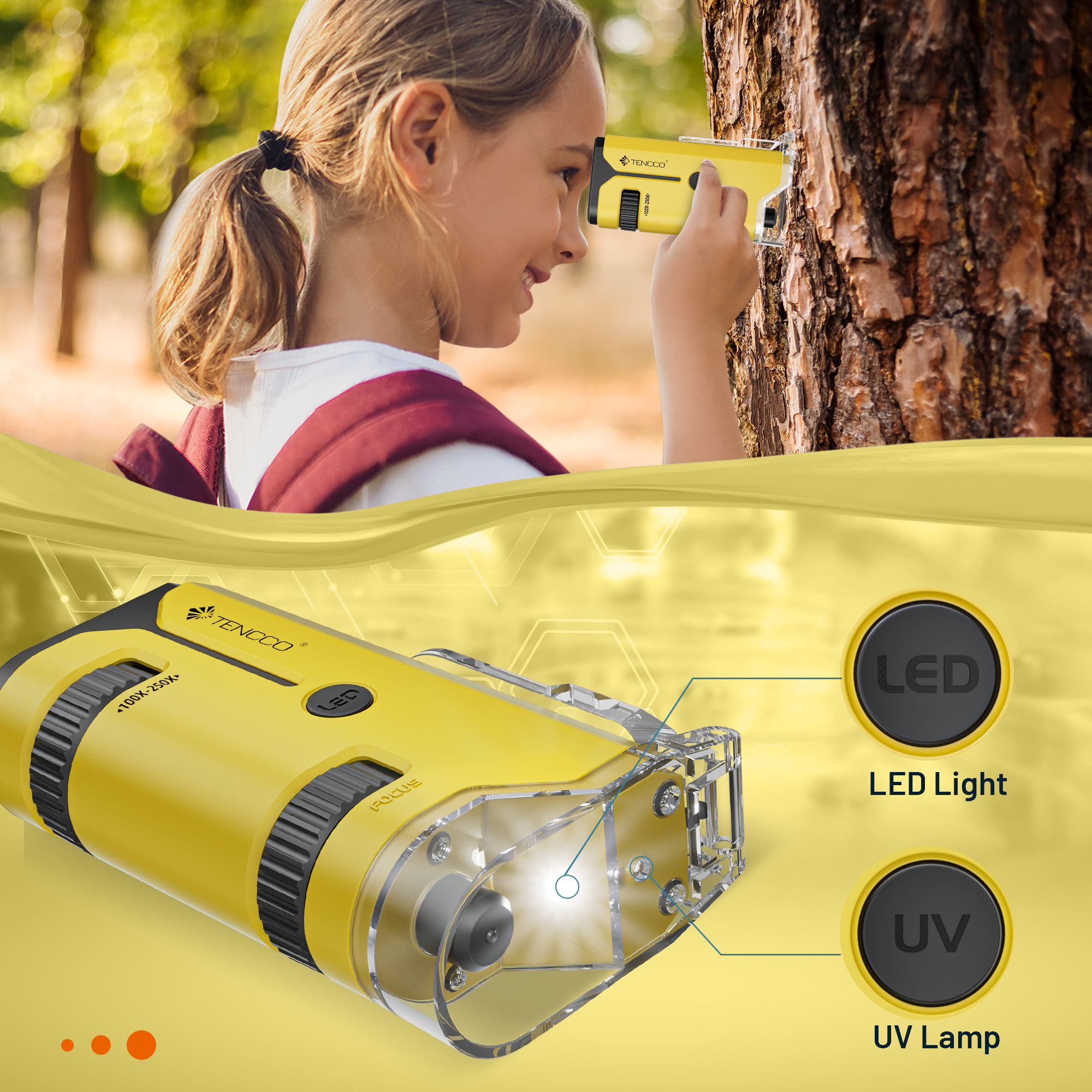 BEBANG Pocket Microscope with LED and UV Light photo 5