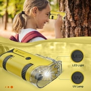 BEBANG Pocket Microscope, Mini Portable Handheld Microscope for Kids Adults Microbiology Home Lab Study, Phone Adapter