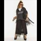 thumbnail image 5 of Suéter de Punto con Cuello en V y Larga para Mujer con Estampado de Letras Gris Oscuro L, 5 of 7