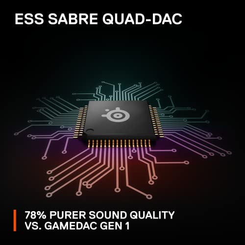 SteelSeries GameDAC Gen 2 Hi-Res Certified - 24BIt/96Khz Audio