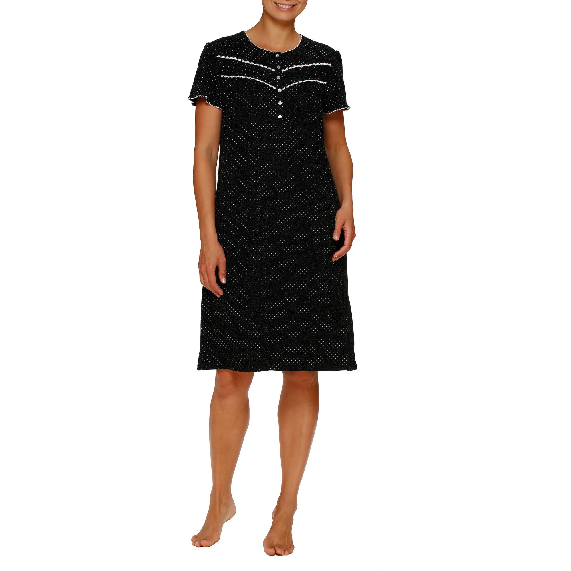 Celestial Dreams Women's Short Sleeve Round Neck Nightgown (Sizes M