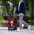 thumbnail image 3 of HELLHERO Skull and Butterfly Pattern Suitcase Cover for Friends, Polyester Spandex Wear Resistant Anti Aging Travel Accessories All Size, 3 of 7