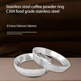 thumbnail image 1 of VONKY Stainless Coffee Powder Dosing Tamper Accessories Smooth Surface Loop Fixed Refillable Rings Portafilter Tool 51mm, 1 of 9