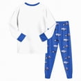 thumbnail image 4 of UAYOTSE Planet Pajamas Sets Dinosaur Cotton Truck 2 Piece Long Sleeve Train Sets Sleepwear Clothes Set Loungewear,Sizes 5-6 Years, 4 of 7