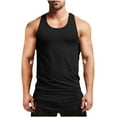 thumbnail image 2 of Chbgutlmr Mens Workout Tank Tops Sleeveless Curved Hem Tee Shirts Casual Summer Stretch Athletic Gym Shirts, 2 of 8