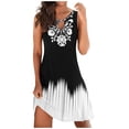 thumbnail image 5 of Summer Casual Floral Print Sleeveless Sundress, 5 of 7