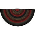 thumbnail image 4 of VHC Brands Cumberland Rustic Jute Rug Natural Fibers Dyed Jute Area-Rug for Entryway Kitchen Dining Living Room Floor Cover Floor Mat, Half Circle 16.5x33, 4 of 8
