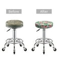 thumbnail image 3 of Rose Flowers Temg Round Bar Stool Seat Covers, Elastic Round Chair Cover Stool Seat Slipcover Bar Stool Cushions Round Pad for 12-14 inch, 3 of 5