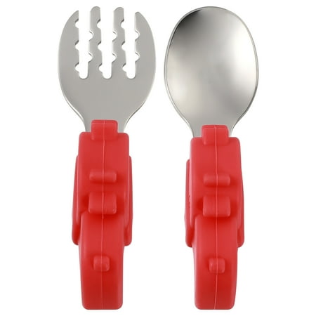 

1 Set Baby Essentials Spoon Fork Set Durable Practical Kids Spoon Fork Set
