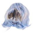 thumbnail image 2 of Peluca Corta Sintética Azul, Una Peluca Corta de Color Azul Transpirable Artificial Para La Vida Diaria, 2 of 7