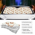 thumbnail image 5 of Fuzoiu Squirrel Playing Print Car Windshield Sun Shade,Block Uv Rays Sunshade,Foldable Front Window Sun Visor Protector for Car,SUV,Truck-Keep Vehicle Cool-Squirrel Playing, 5 of 8