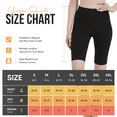 thumbnail image 5 of Women Cotton Spandex Gym Yoga Knee Length Exercise Bike Shorts S-5XL, 5 of 5