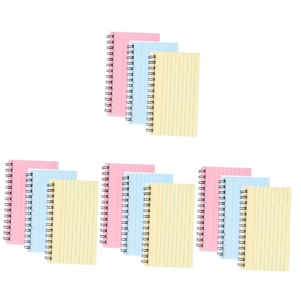 HOMEMAXS 12 pcs  Index Cards Mini Spiral Notepads Mini Spiral Notebooks Office Memo Notepads