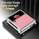thumbnail image 4 of onlyliua Promoción de Temporada Estuche para Teléfono Móvil Zflip4 Bisagra Galvanizada, 5 G, Funda de Cuero Protección Contra Caídas Estuche para Lápizóptico, 4 of 7