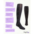 thumbnail image 3 of MeMoi  Flocked Floral Opaque Tights - Girls - Female, 2-4, Black, 3 of 7