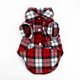 thumbnail image 1 of Nueva camiseta a cuadros para cachorro de perro pequeño, abrigo con solapa, chaqueta para gato, ropa de disfraz, rojo M, 1 of 12