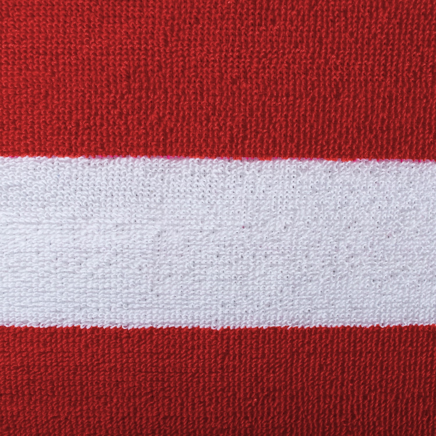 Red Stripe Lounge Chair Beach Towel With Top Fitted Pocket 26x82