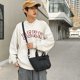 thumbnail image 4 of Mujeres Bolso Hombro Color Sólido Bolso Bolso Masa Nylon Al Aire Libre (negro), 4 of 8