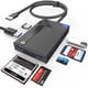 thumbnail image 2 of SD Card Reader 7 en 1, Warrky Multi-Card Reader Hub para 3 USB 3.0, 4 tarjetas de memoria [rápida, simultánea, versátil] para Micro SD, TF, SDHC, SDXC, MMC, Micro SDXC, Micro SDHC, MS, UHS- I, CF, CFI, 2 of 2