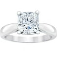 thumbnail image 1 of 1 1/2ct Cushion Diamond Solitaire Engagement Ring 14k White Gold, 1 of 3