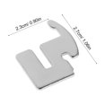 thumbnail image 2 of WEUVEB 100Ud Clips De Conexión De Aluminio Para Estante Display Con Soporte Metálico Acabado Plata, 2 of 7