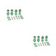 thumbnail image 1 of Vogacara Adaptadores hexagonales RC de 4 piezas, pieza de neumático de rueda de 12mm a 17mm, accesorios de actualización engrosados, Kit de ajuste de Verde 2piezas Vogacara CBP197906, 1 of 6